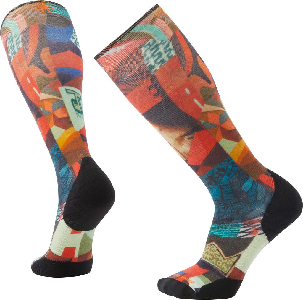 Product gallery image number 1 for product Ski Targeted Cushion Mosaic Snowball Print OTC Socks - Unisex