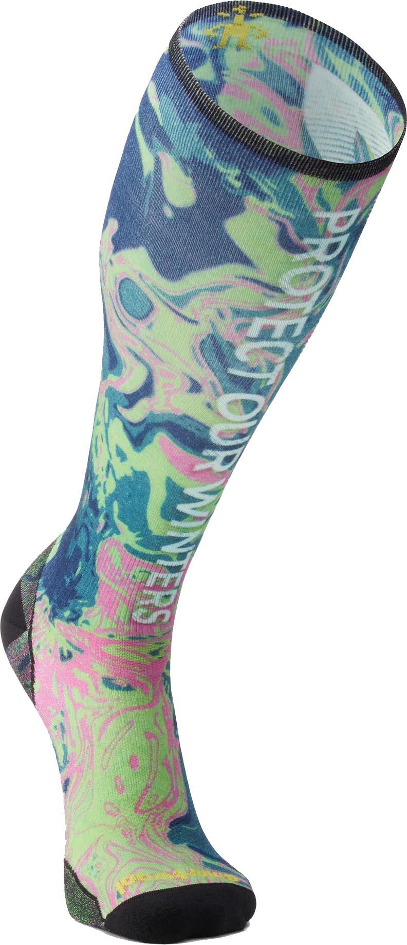 Product image for Ski Zero Cushion POW Print OTC Socks - Unisex