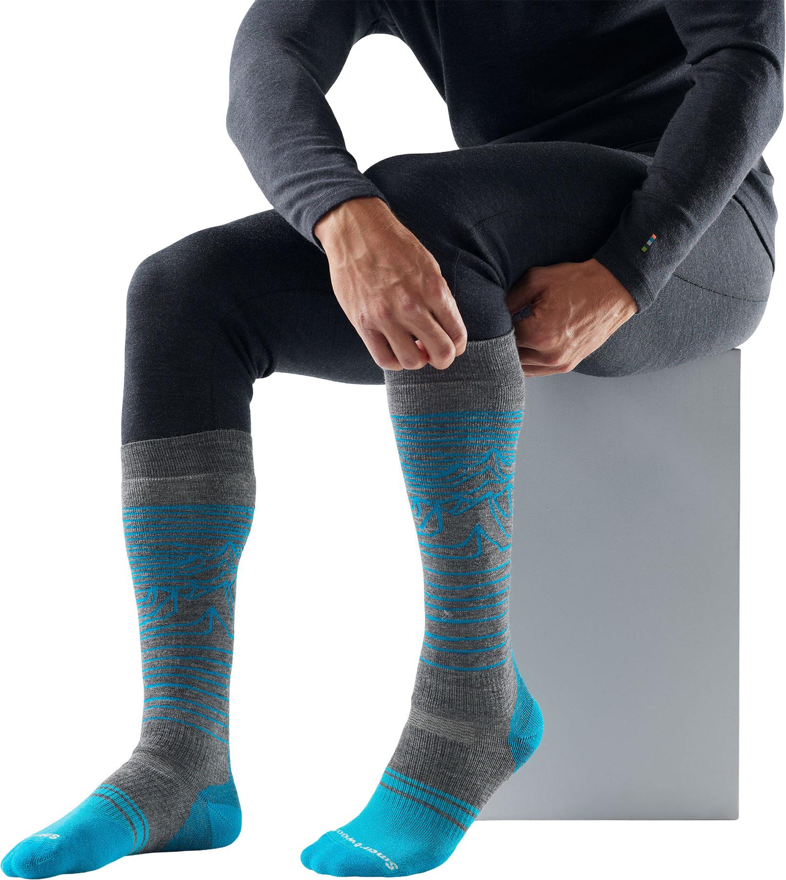 Product gallery image number 2 for product Snowboard Full Cushion Iguchi Pattern OTC Socks - Unisex