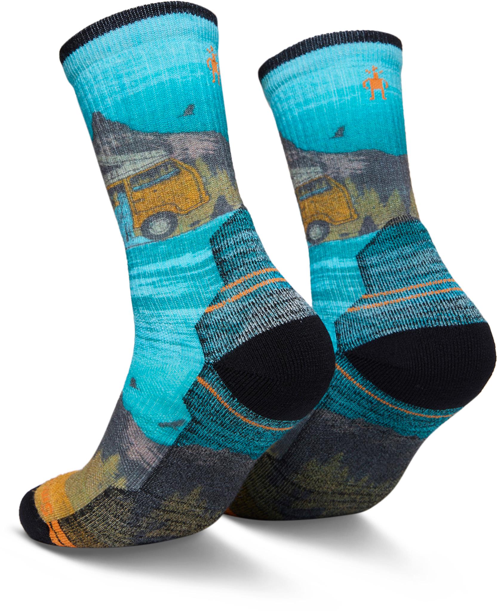 Product gallery image number 2 for product Hike Light Cushion Great Excursion Print Crew Socks - Unisex