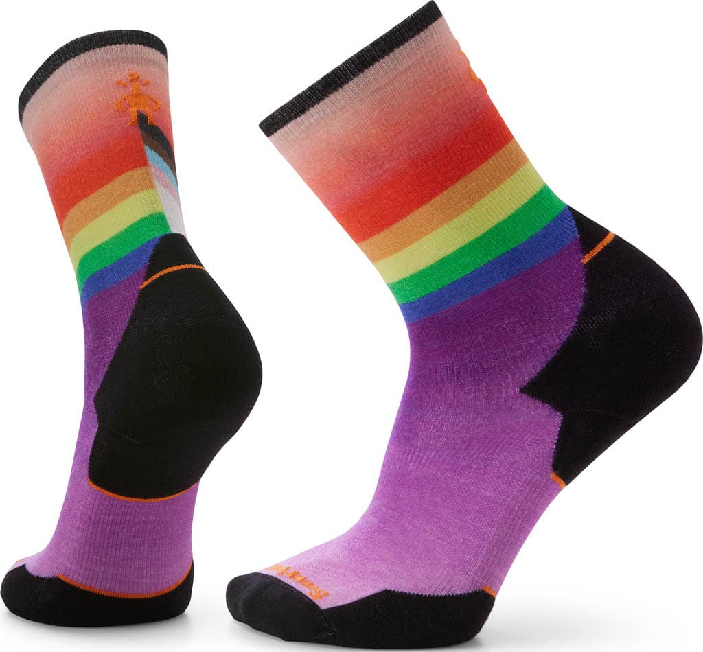 Product gallery image number 1 for product Athlete Edition Run Pride Progress Print Crew Socks - Women's