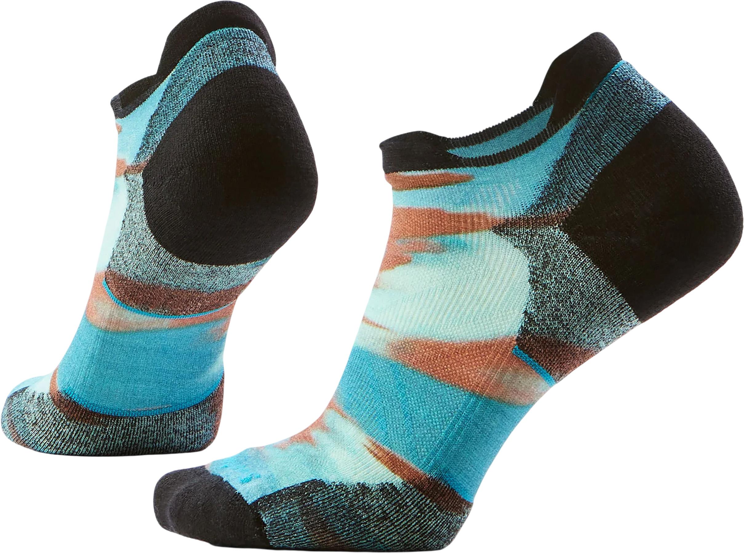 Product image for Run Targeted Cushion Brushed Print Low Ankle Socks - Women's