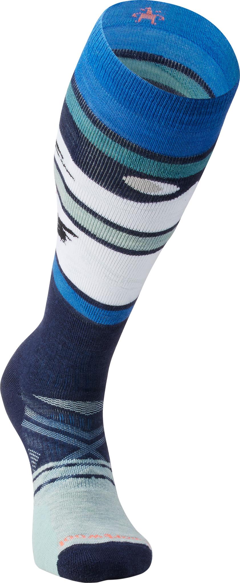Product gallery image number 3 for product Ski Full Cushion Midnight Ski Pattern OTC Socks - Unisex