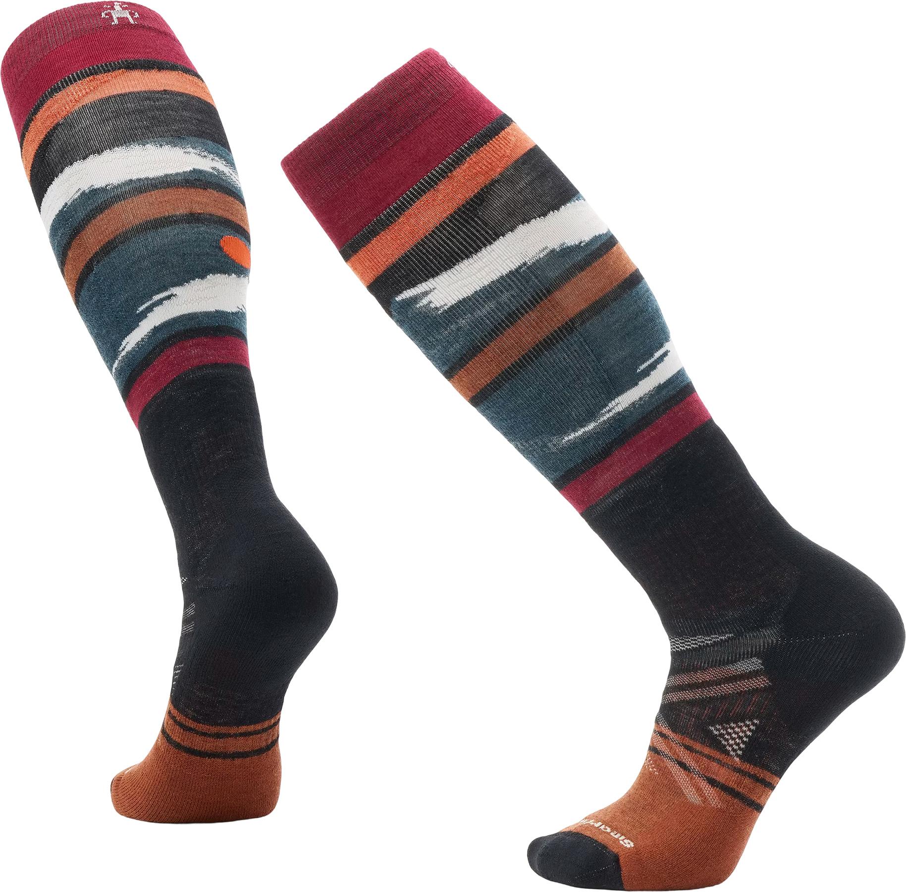 Numéro de l'image de la galerie de produits 1 pour le produit Chaussettes de ski sous genou à matelassage intégral Midnight Ski Pattern OTC - Unisexe