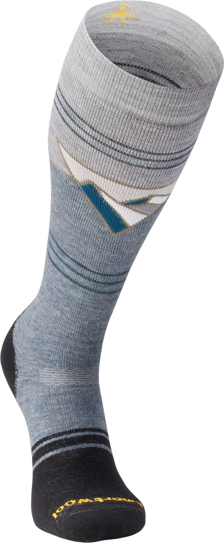 Product gallery image number 2 for product Snowboard Mountain Geo Pattern OTC Socks - Unisex