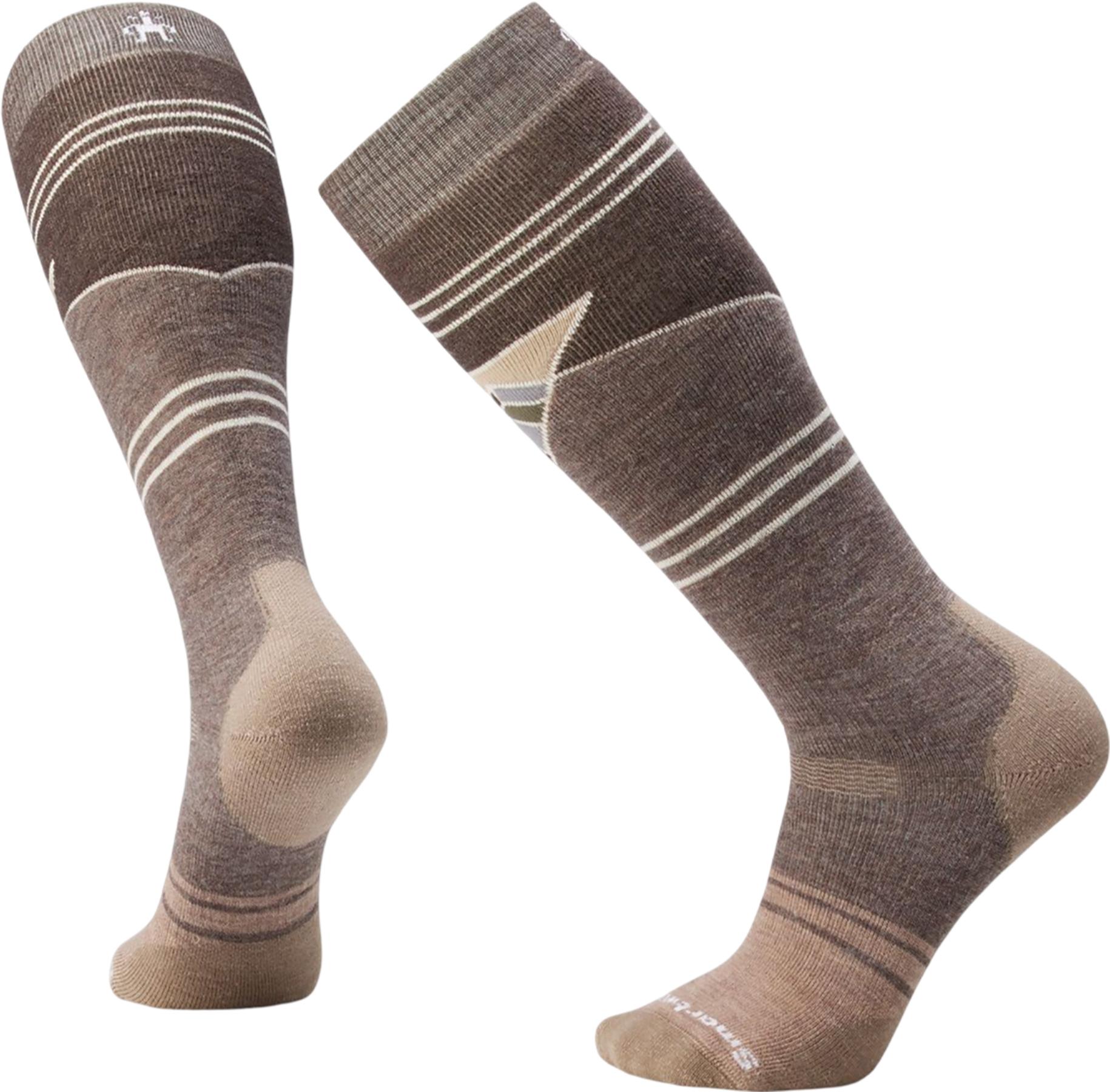 Product gallery image number 1 for product Snowboard Mountain Geo Pattern OTC Socks - Unisex