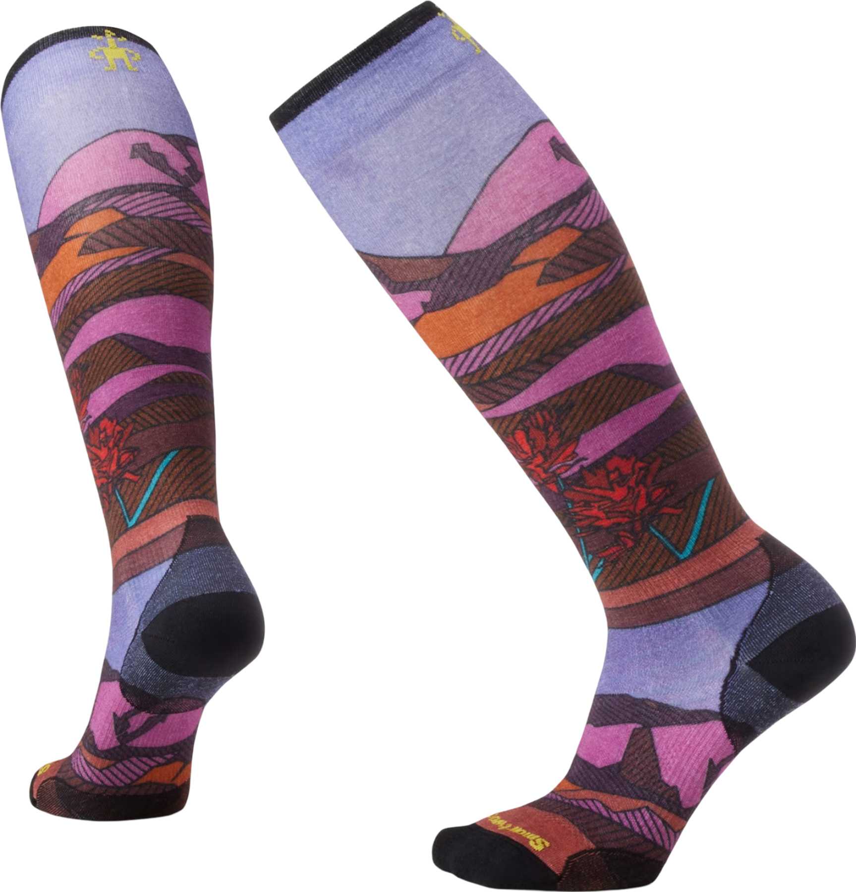 Product image for Ski Zero Cushion Floral Field Print OTC Socks - Women's