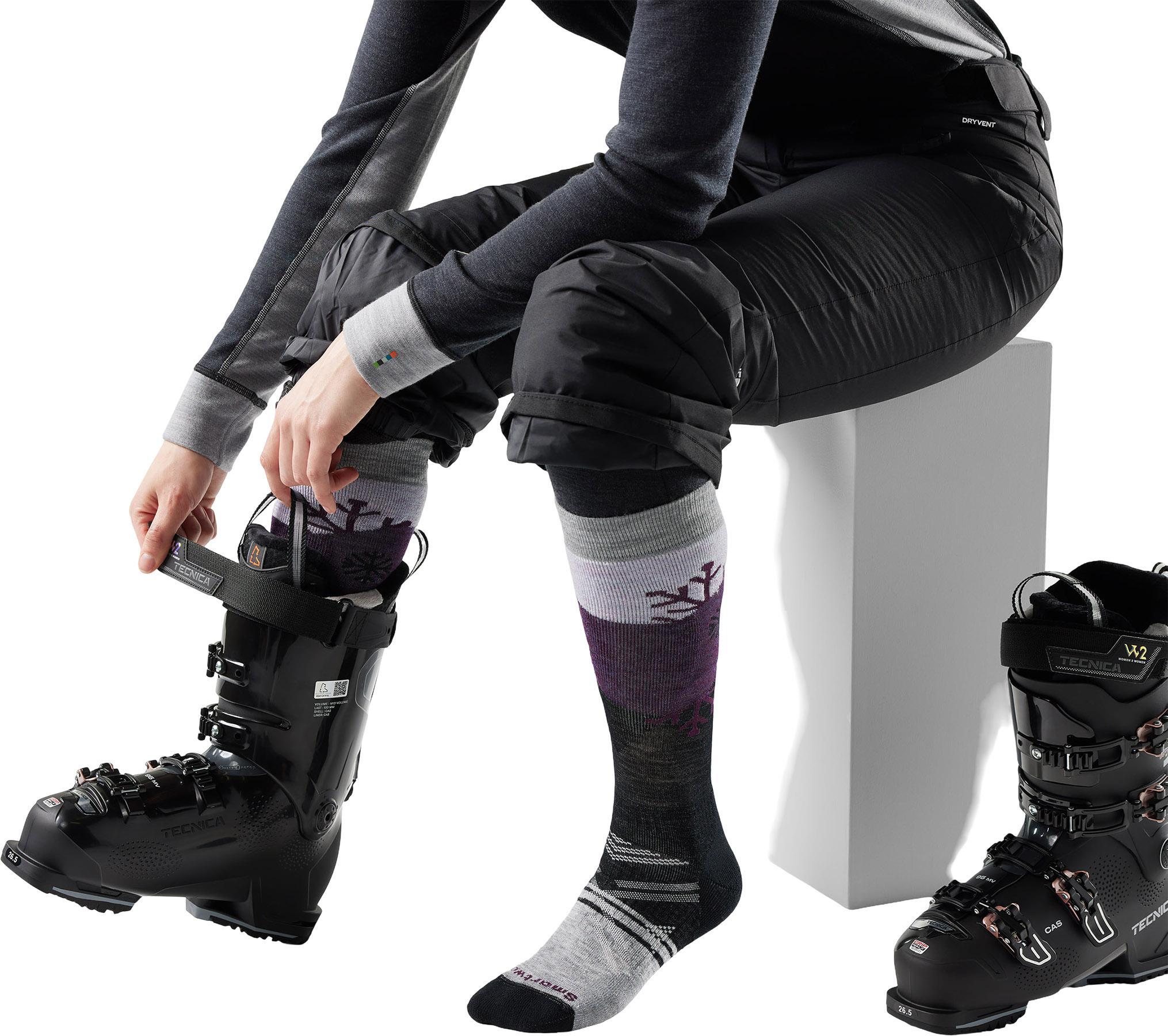 Product gallery image number 2 for product Ski Snowpocalypse Pattern OTC Socks - Women's