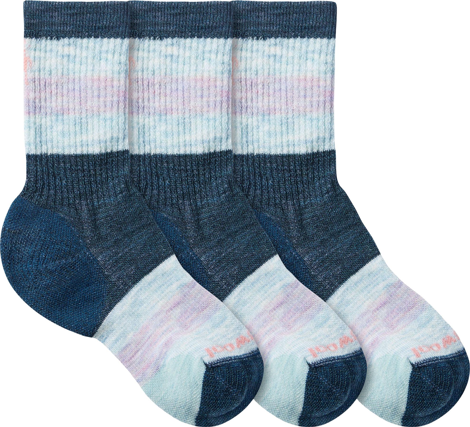 Product image for Hike Full Cushion 3-Pack Striped Socks - Kids
