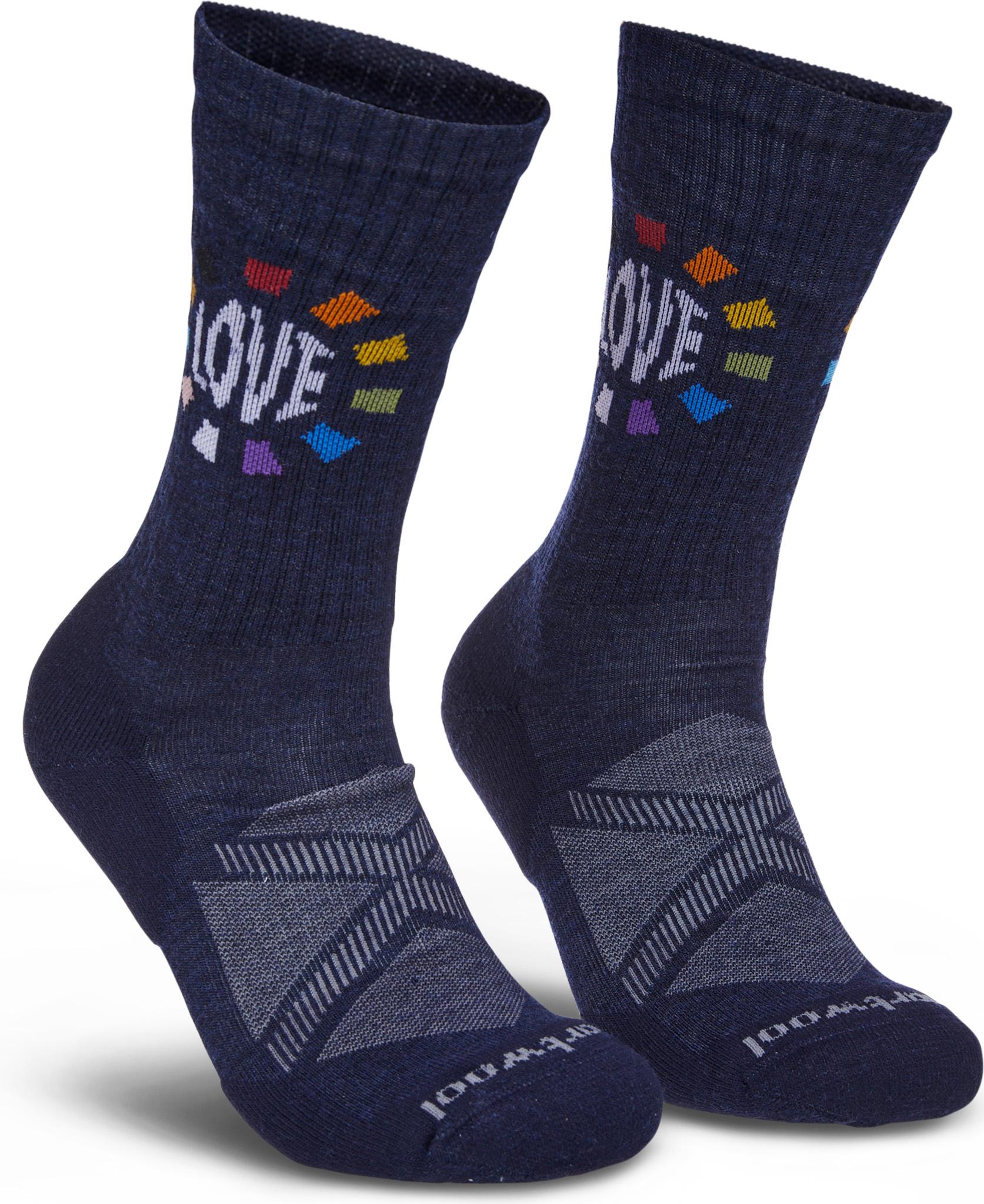 Product gallery image number 1 for product Athletic Pride Circle Of Love Crew Socks - Unisex
