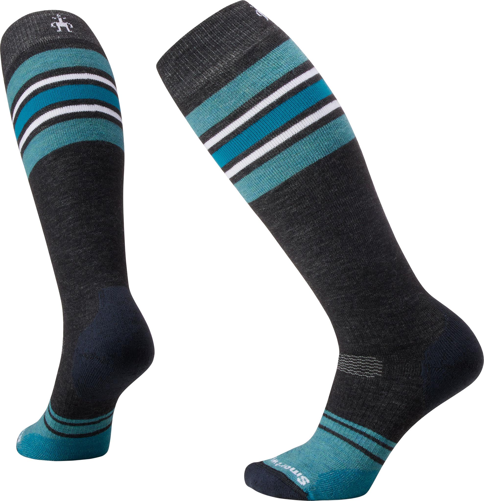 Image de produit pour Chaussettes de planche à neige sous-genou à matelassage intégral Tube Stripe - Femme