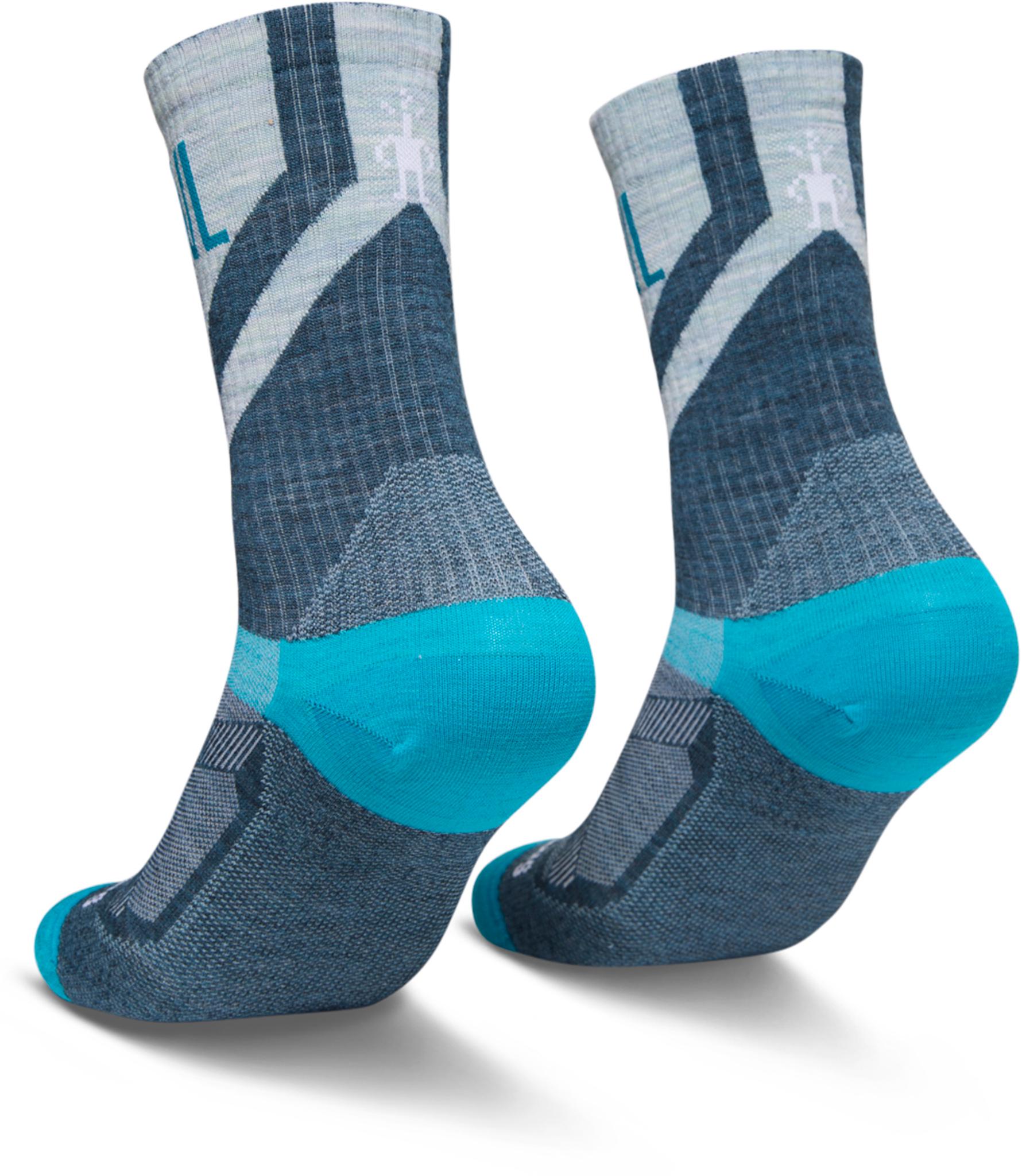 Product gallery image number 2 for product Chaussettes de vélo mi-mollet côtelées sans matelassage - Femme