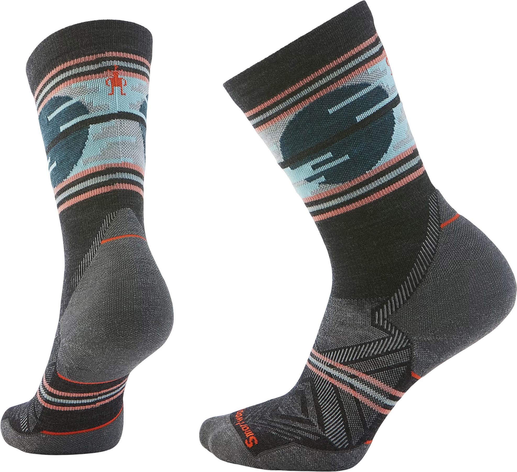 Image de produit pour Chaussettes de course sur sentier mi-mollet à matelassage ciblé Sunset Trail - Femme