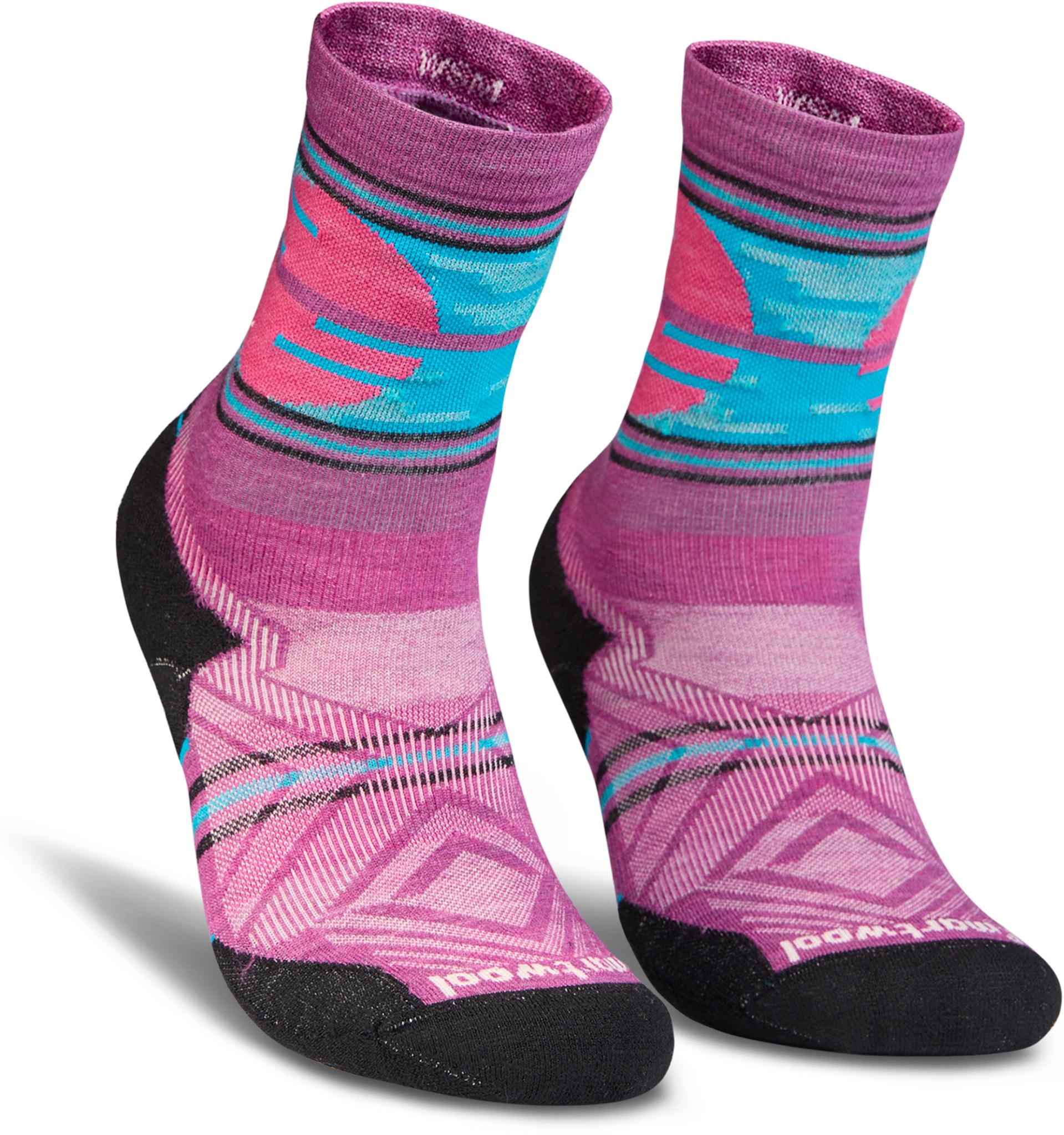 Product image for Trail Run Targeted Cushion Sunset Trail Crew Socks - Women's