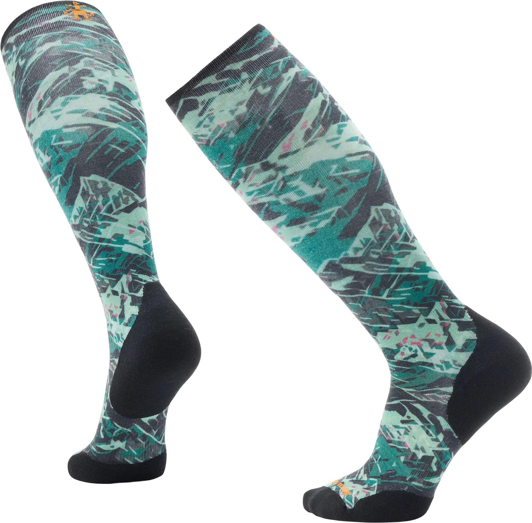 Product image for Ski Targeted Cushion Green Slopes Print OTC Socks - Unisex