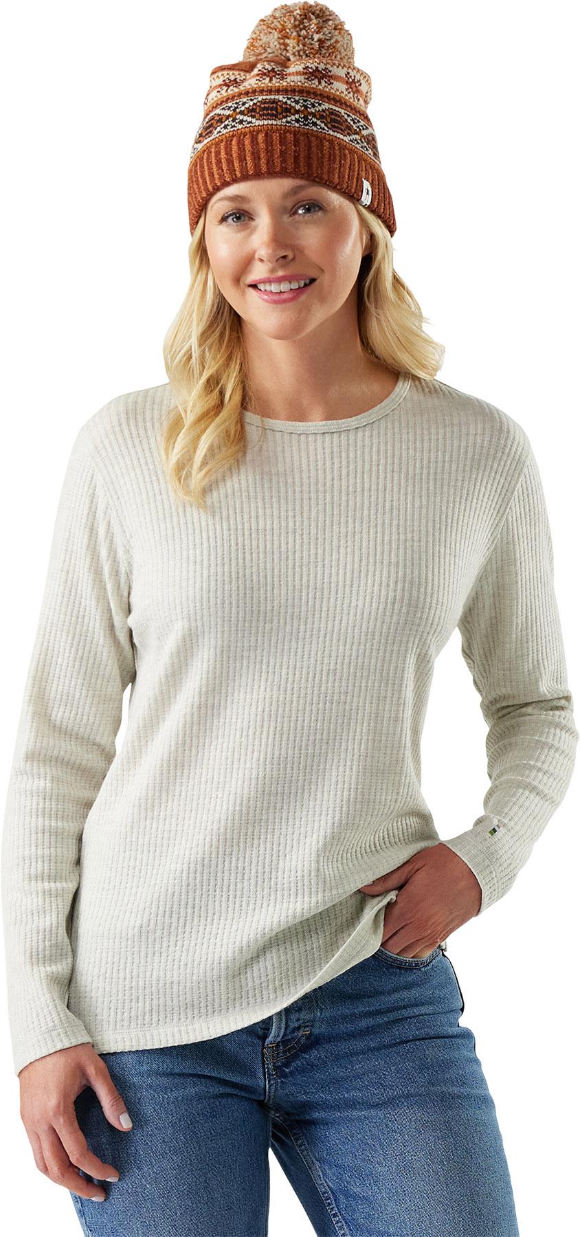 Product gallery image number 3 for product Thermal Merino Rib Crew Neck Top - Women's