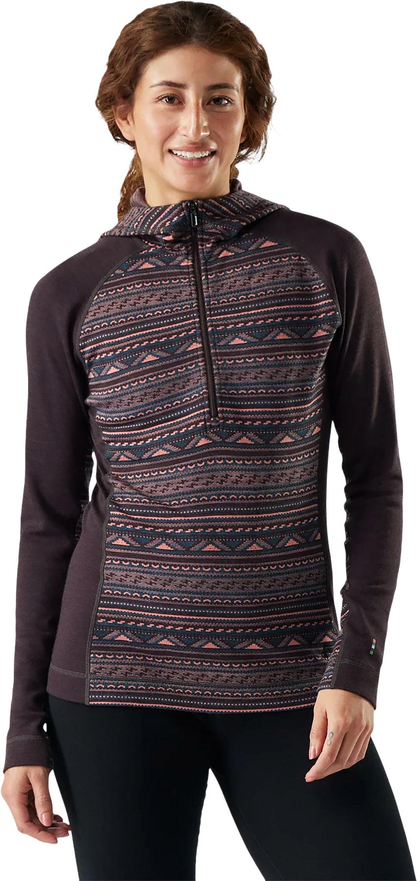 Product gallery image number 2 for product Classic Thermal Merino Base Layer 1/2 Zip Hoodie - Women's