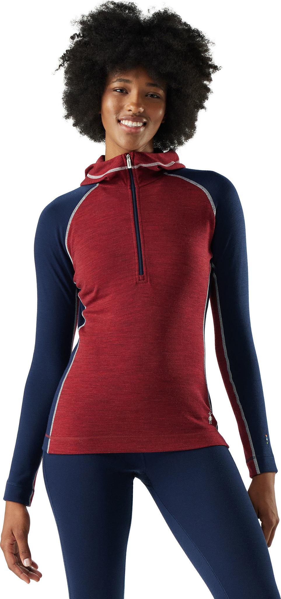 Product gallery image number 2 for product Classic Thermal Merino Base Layer 1/2 Zip Hoodie - Women's