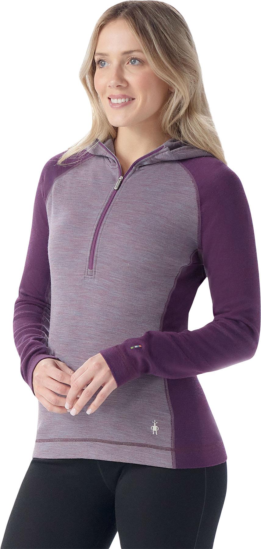 Numéro de l'image de la galerie de produits 2 pour le produit Haut de base à capuchon et demi-glissière Classic Thermal Merino - Femme