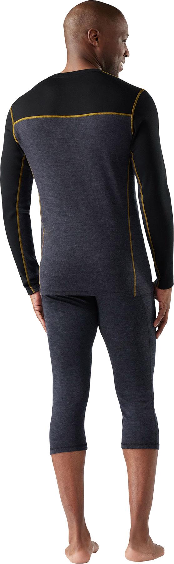Product gallery image number 2 for product Classic Thermal Merino Colorblock Crew Neck Base Layer Top - Men's
