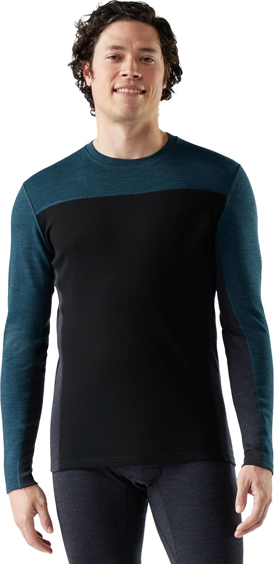 Numéro de l'image de la galerie de produits 2 pour le produit Haut couche de base à col rond en mérinos Colorblock Classic Thermal - Homme