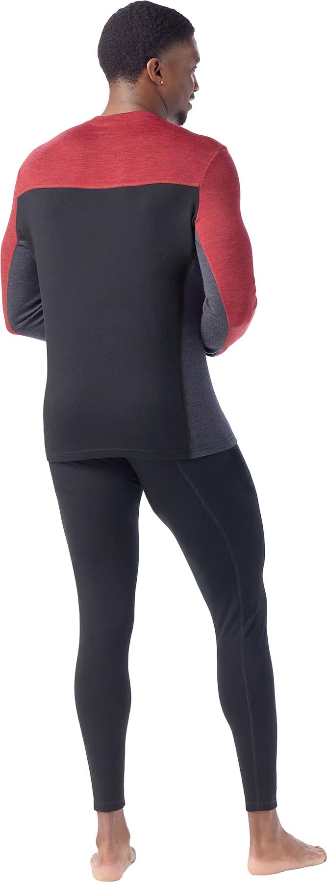 Numéro de l'image de la galerie de produits 2 pour le produit Haut de base à encolure ronde et contraste de couleurs Classic Thermal Merino en boîte - Homme
