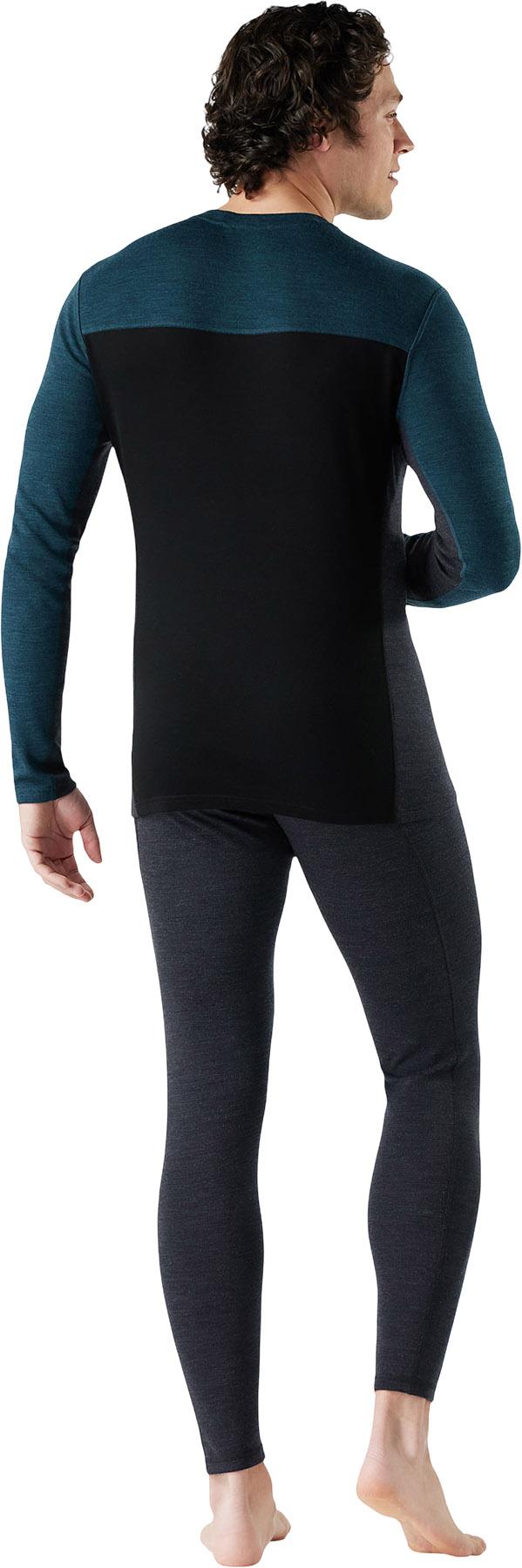 Product gallery image number 2 for product Haut couche de base à col rond en mérinos Colorblock Classic Thermal - Boîte en carton - Homme
