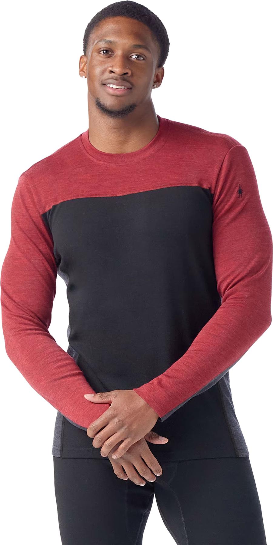 Numéro de l'image de la galerie de produits 3 pour le produit Haut de base à encolure ronde et contraste de couleurs Classic Thermal Merino en boîte - Homme