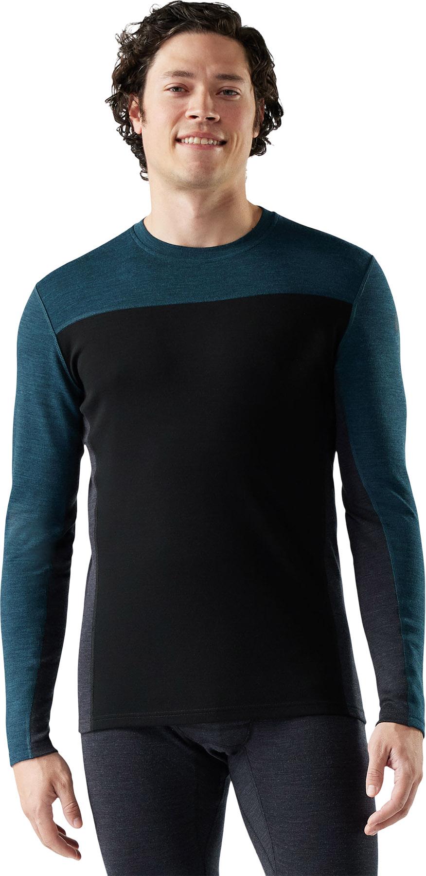 Product gallery image number 3 for product Haut couche de base à col rond en mérinos Colorblock Classic Thermal - Boîte en carton - Homme