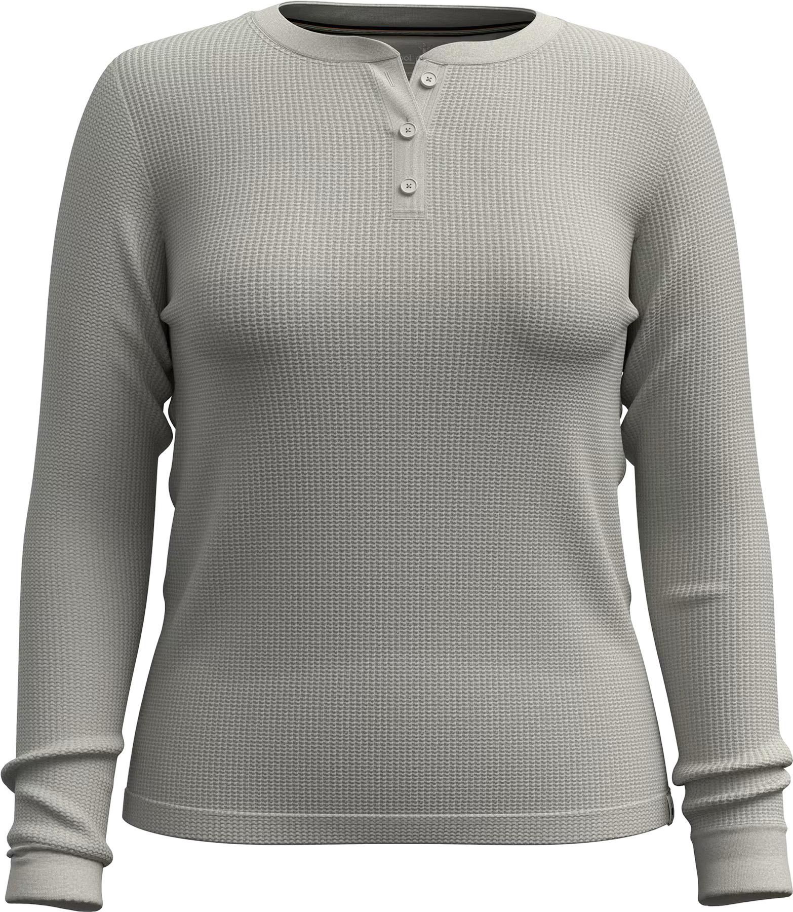 Product gallery image number 1 for product Waffle Long Sleeve Henley Shirt - Women's