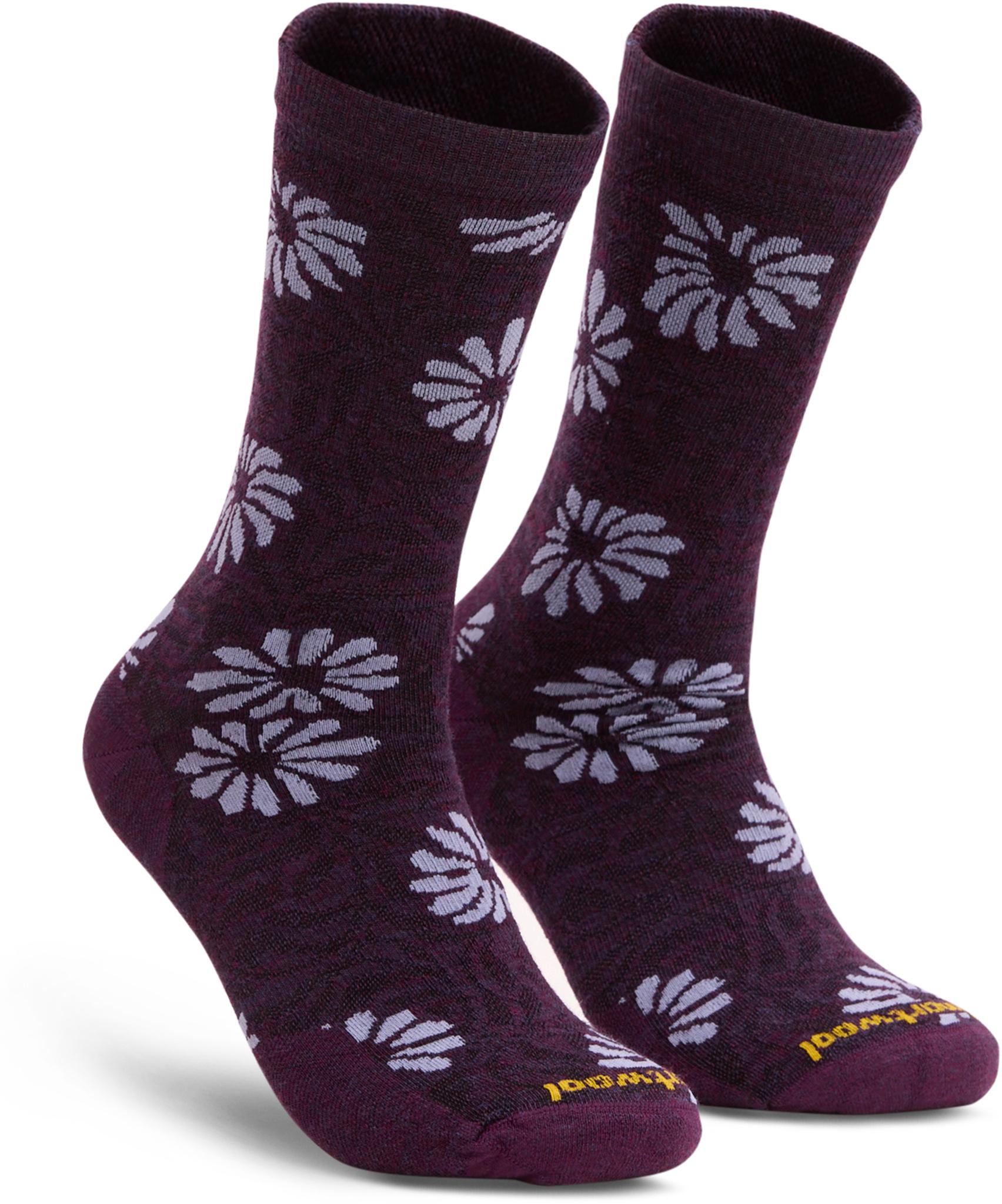 Product gallery image number 1 for product Everyday Floral Crew Socks - Women's