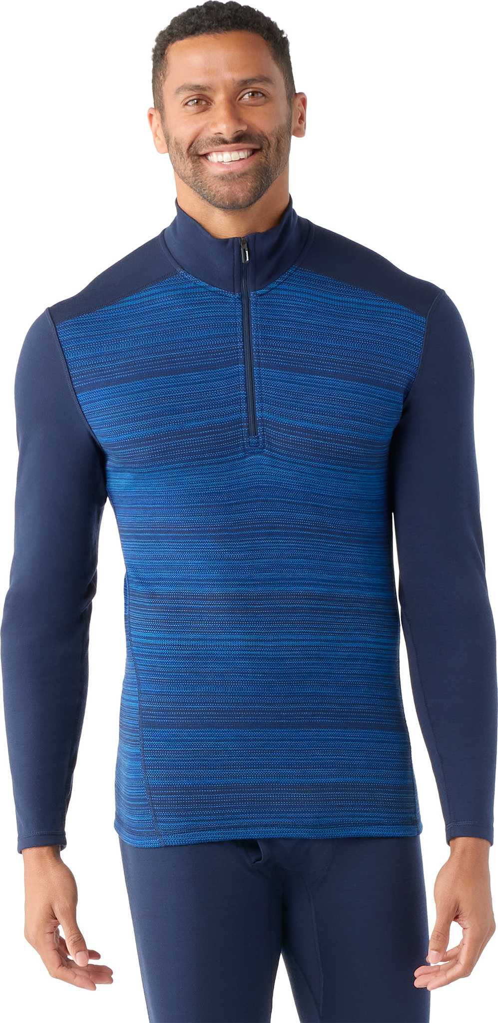 Image de produit pour Couche de base à glissière 1/4 en mérinos thermique classique en boîte - Homme