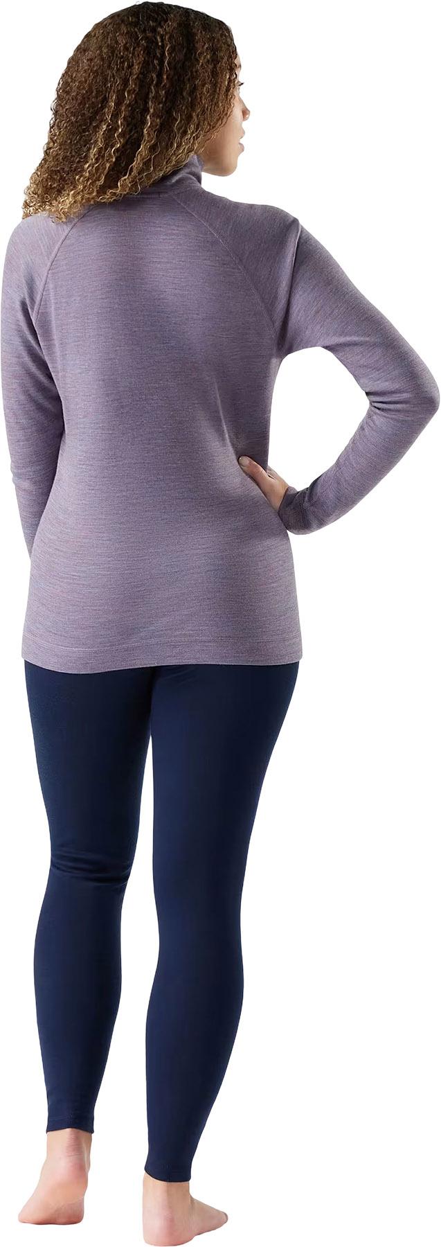 Product gallery image number 3 for product Haut couche de base à glissière 1/4 en mérinos Classic Thermal - Boîte en carton - Femme