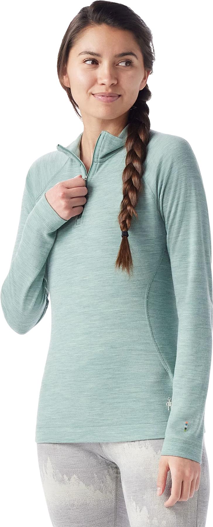 Product gallery image number 2 for product Classic Thermal Merino 1/4 Zip Boxed Base Layer Top - Women's