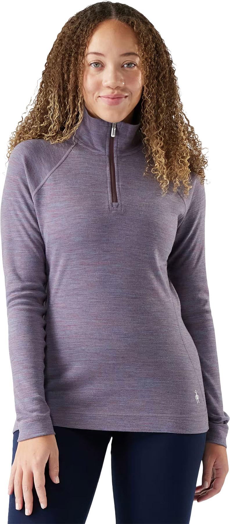 Product gallery image number 2 for product Haut couche de base à glissière 1/4 en mérinos Classic Thermal - Boîte en carton - Femme