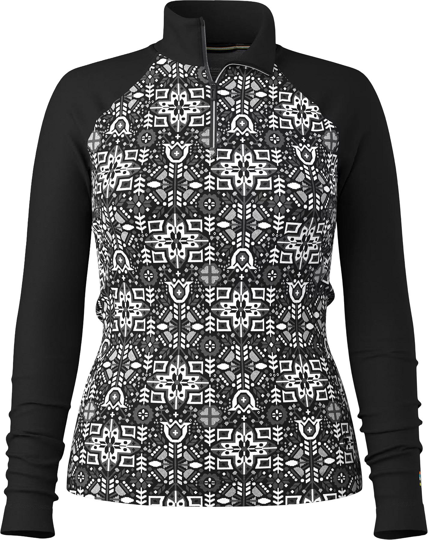 Image de produit pour Haut couche de base à glissière 1/4 en mérinos Classic Thermal - Boîte en carton - Femme