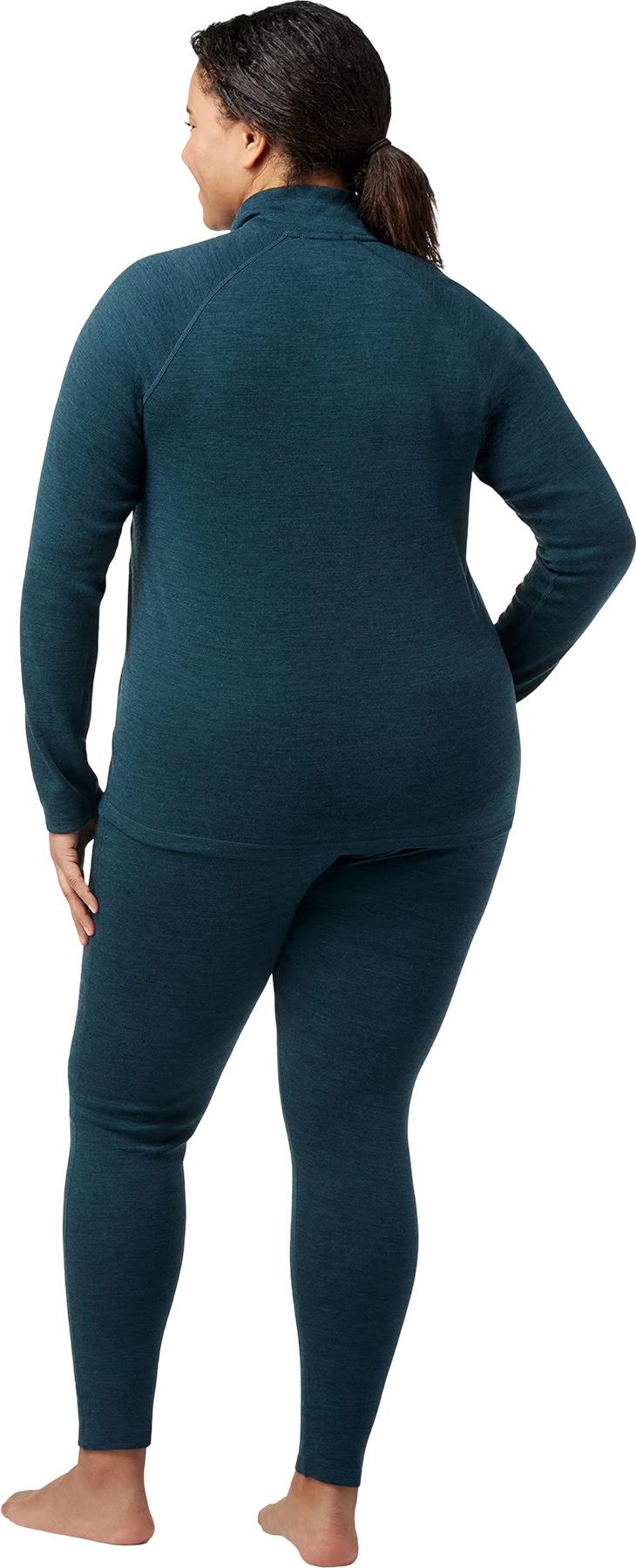 Product gallery image number 3 for product Classic Thermal Merino Plus Size 1/4 Zip Boxed Base Layer Top - Women's