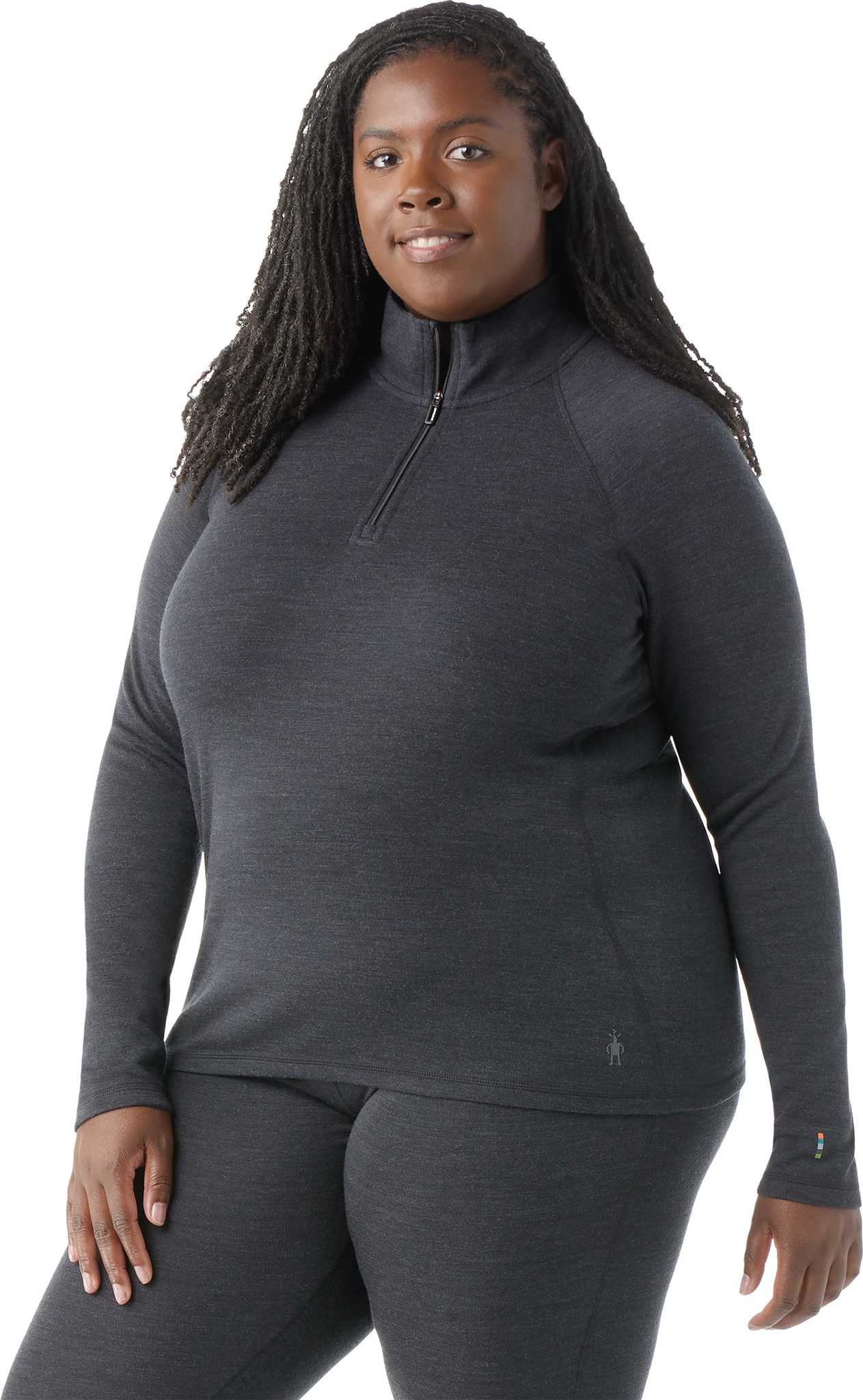 Product image for Classic Thermal Merino Plus Size 1/4 Zip Boxed Base Layer Top - Women's 