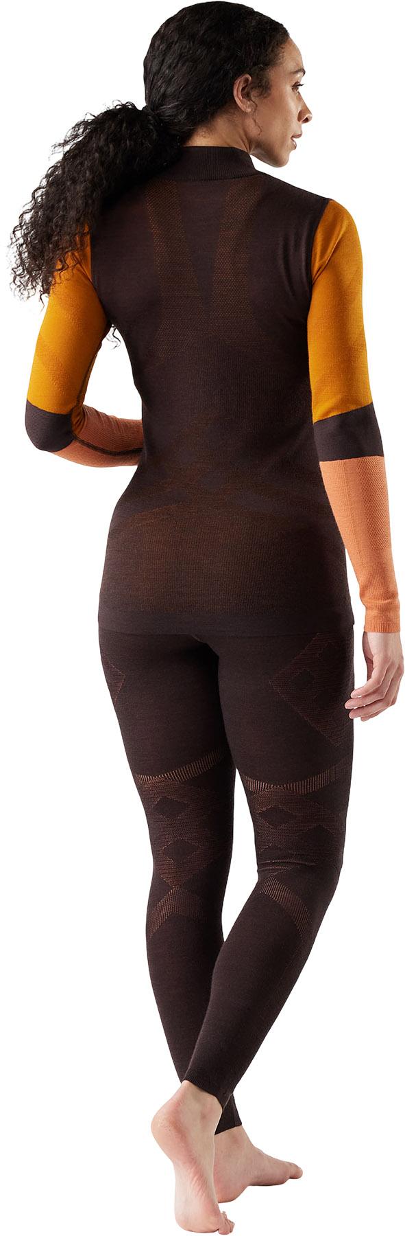 Product gallery image number 2 for product Haut couche de base à glissière 1/4 en mérinos Colorblock Intraknit Thermal - Femme