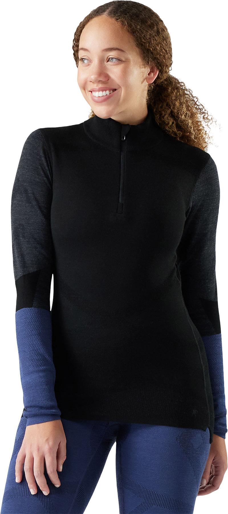 Product gallery image number 4 for product Intraknit Thermal Merino Colorblock 1/4 Zip Base Layer Top - Women's 