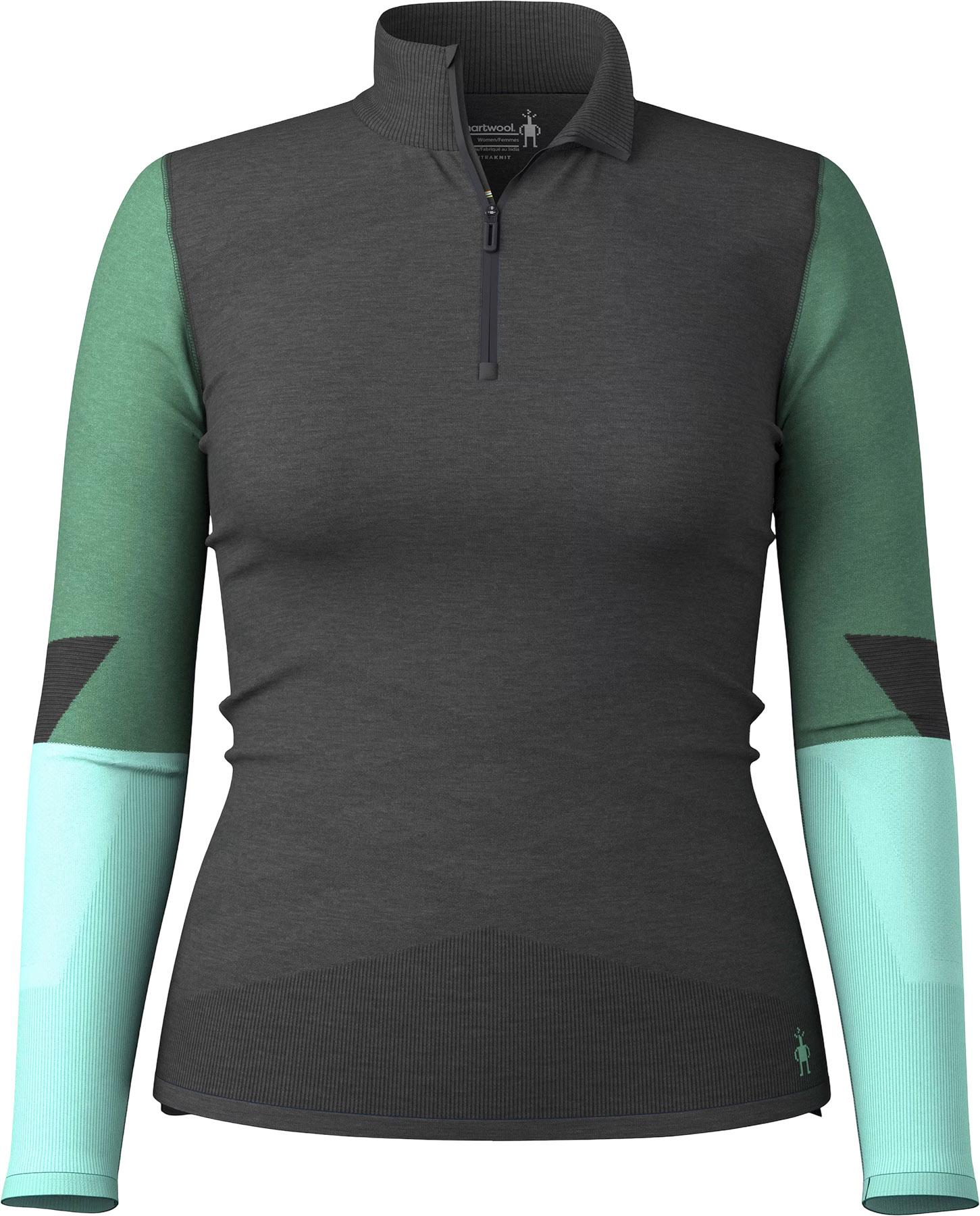 Product image for Intraknit Thermal Merino Colorblock 1/4 Zip Base Layer Top - Women's 