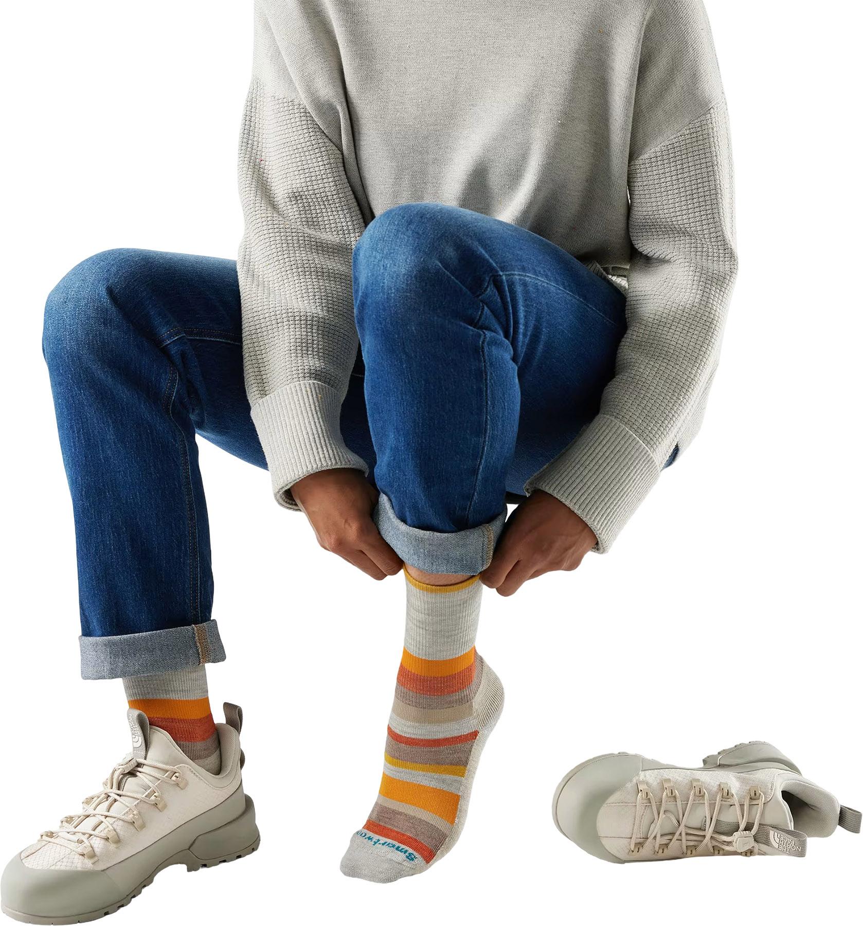 Product gallery image number 2 for product Chaussettes mi-mollet à rayures multiples Everyday - Femme