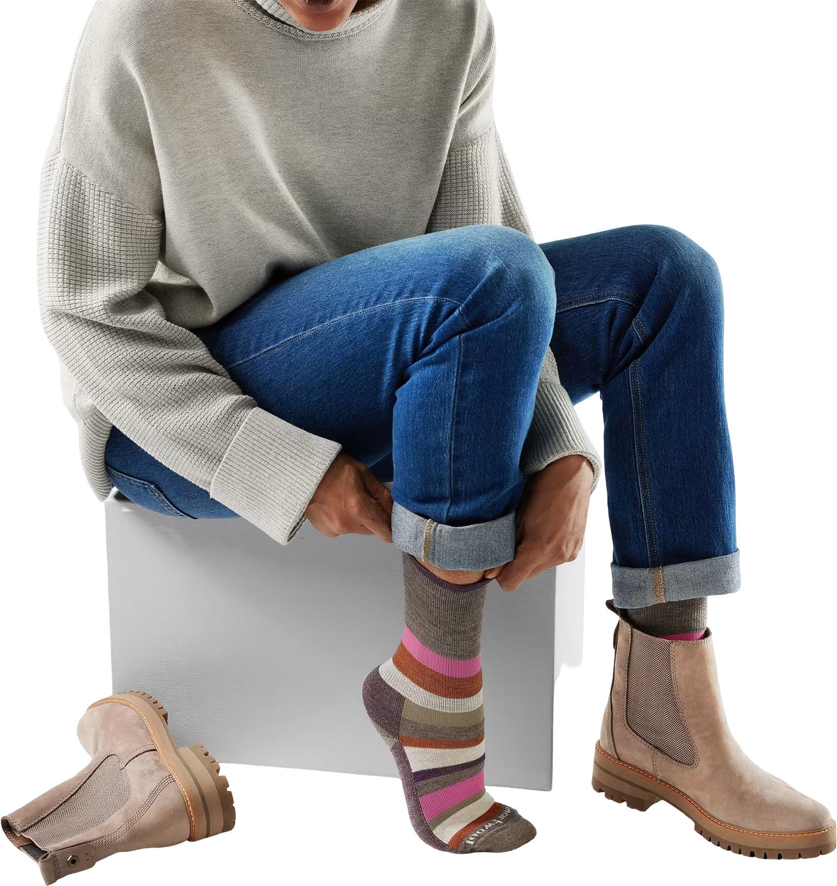 Numéro de l'image de la galerie de produits 2 pour le produit Chaussettes mi-mollet à rayures multiples Everyday - Femme