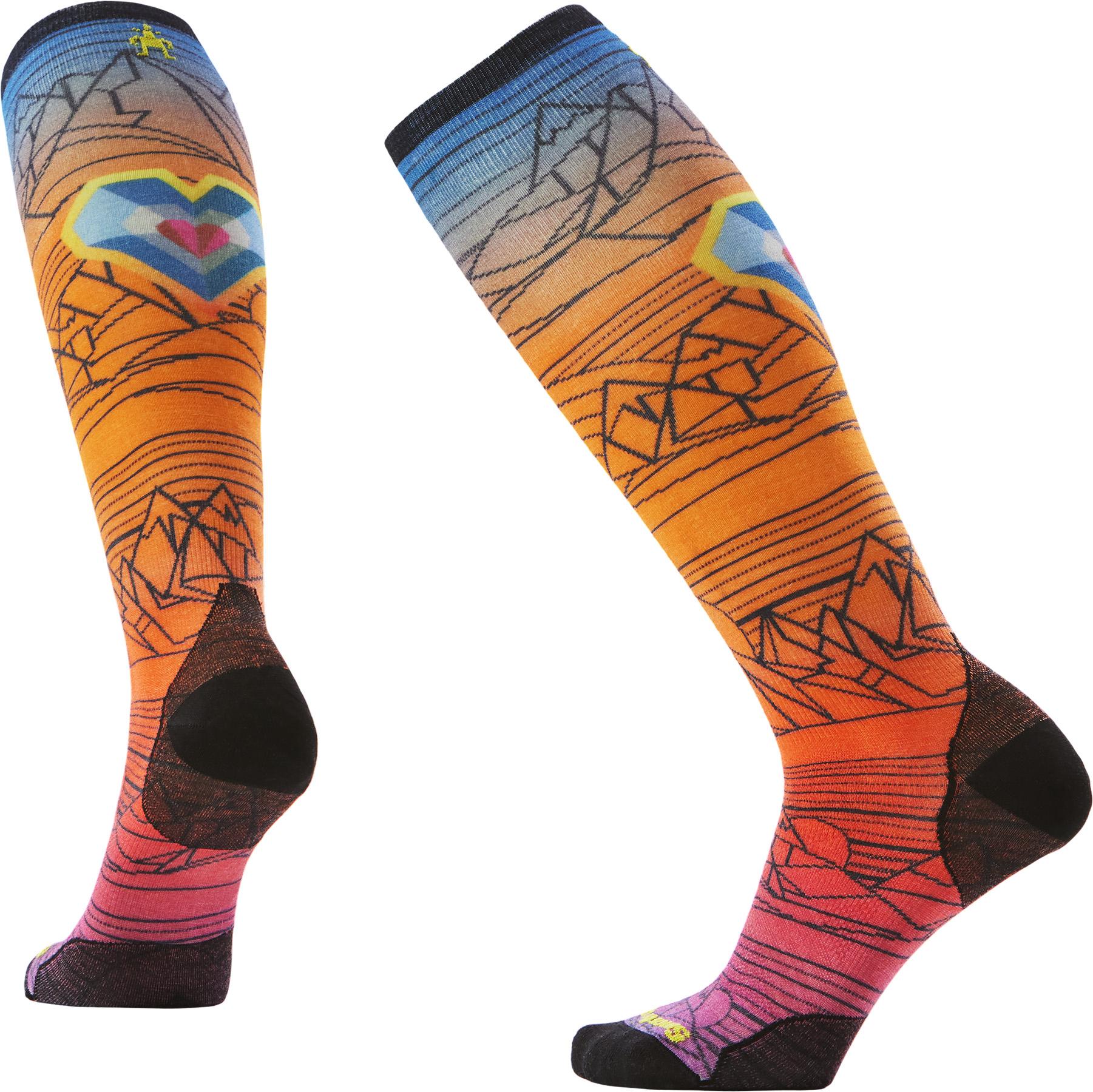 Product image for Ski Zero Cushion Geo Peaks Print OTC Socks