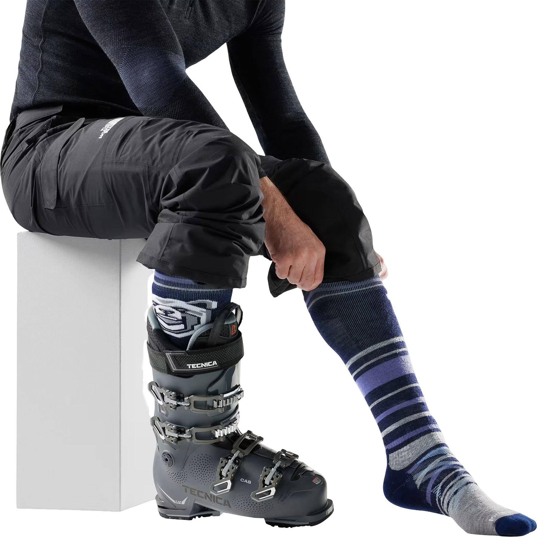 Product gallery image number 2 for product Ski Growling Grizzly Full Cushion Over The Calf Socks - Unisex