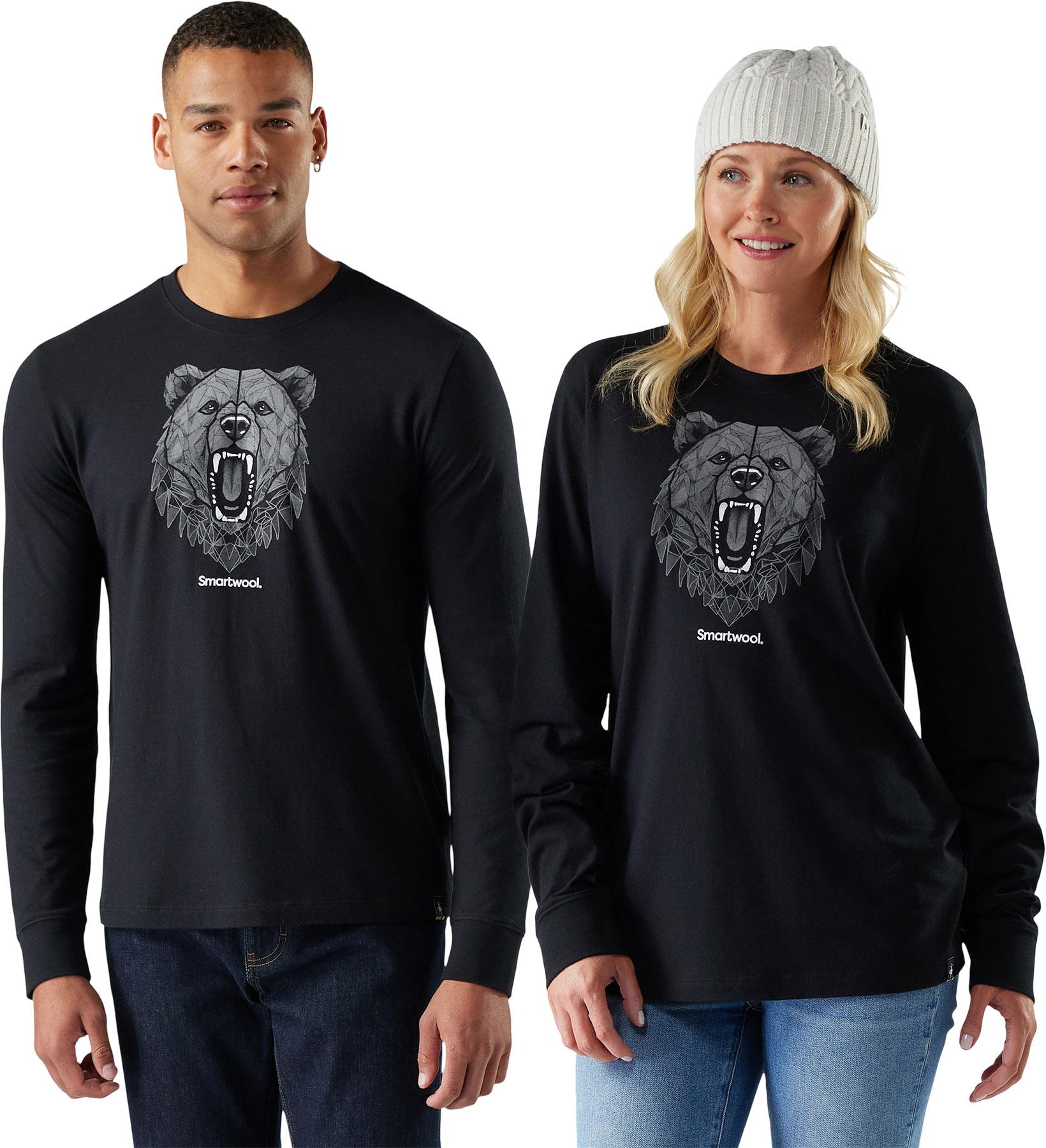 Product gallery image number 2 for product Geometric Bear Long Sleeve Graphic T-Shirt - Men's