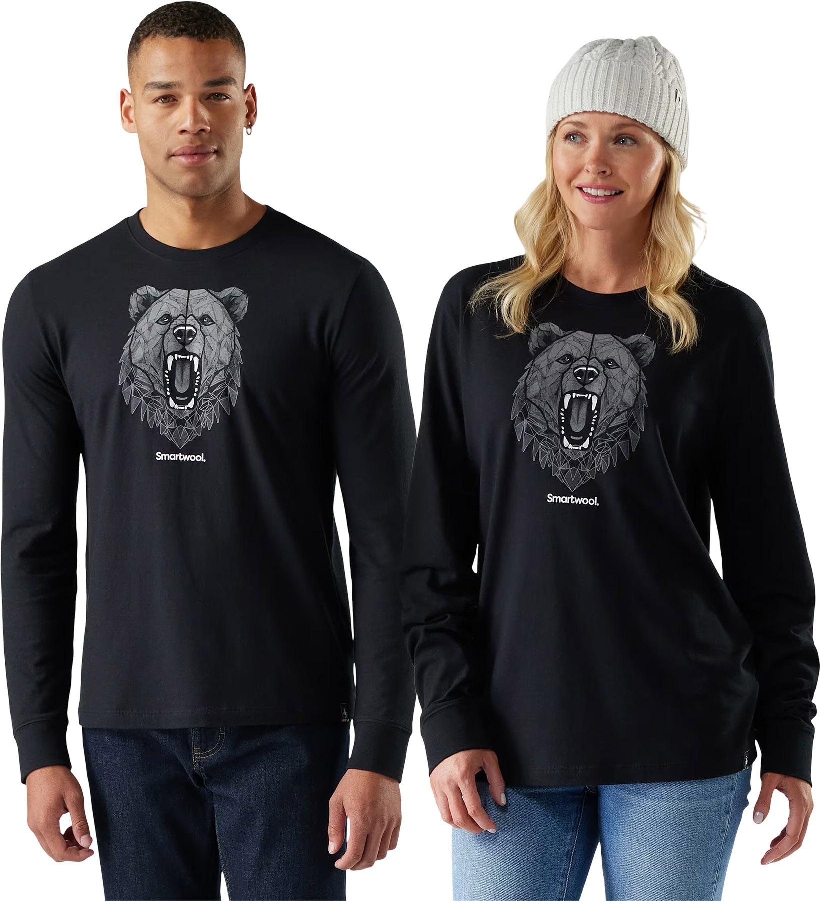 Product gallery image number 3 for product Geometric Bear Long Sleeve Graphic T-Shirt - Men's