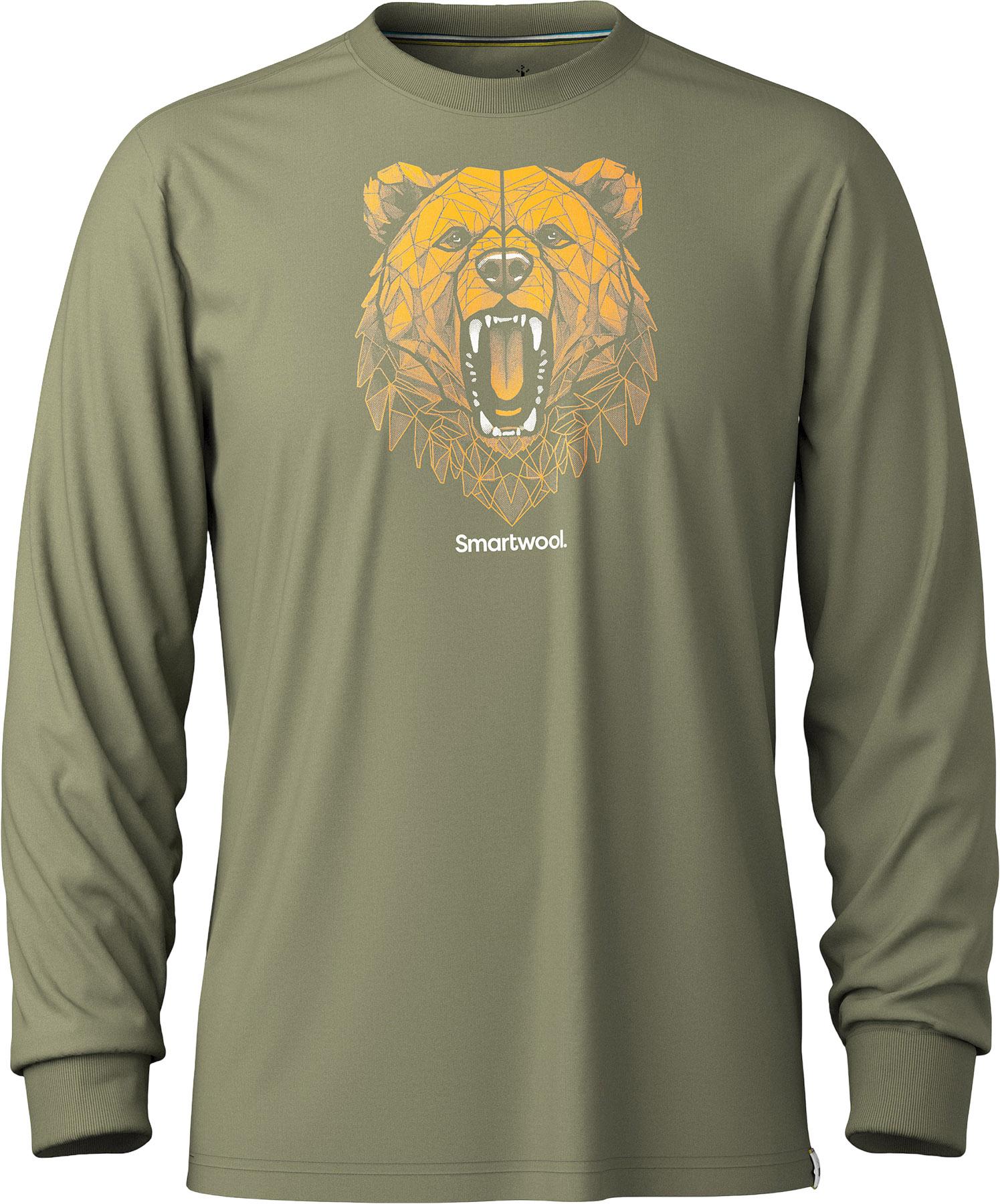 Product image for Geometric Bear Long Sleeve Graphic T-Shirt - Men's