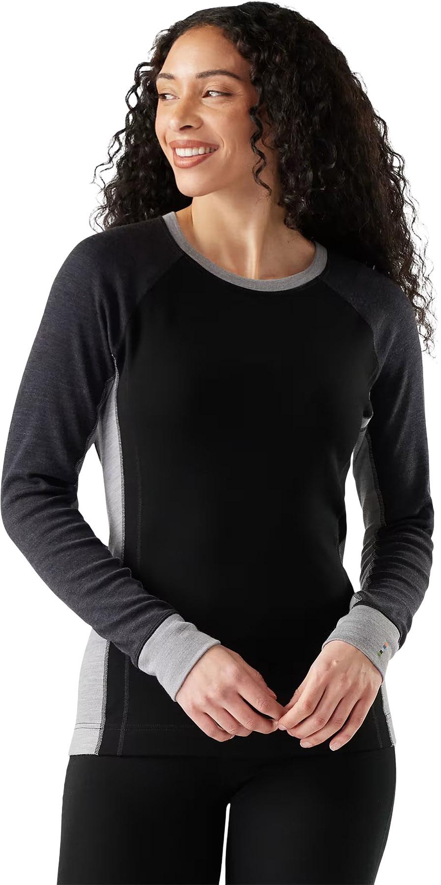 Product gallery image number 3 for product Classic Thermal Merino Colorblock Boxed Crew Neck Base Layer Top - Women's