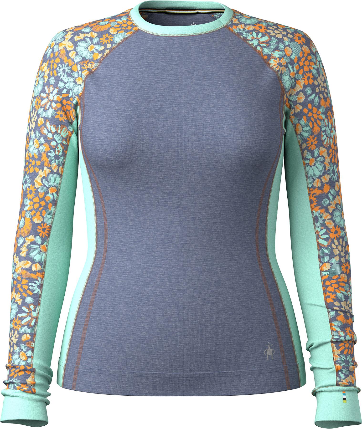 Product image for Classic Thermal Merino Colorblock Boxed Crew Neck Base Layer Top - Women's